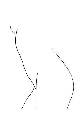Female Body Profile Sketch