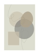 Shapes In Neutral Tones | Stwórz własny plakat