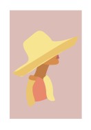 Woman In Sun Hat | Stwórz własny plakat