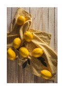 Lemons On Table | Stwórz własny plakat