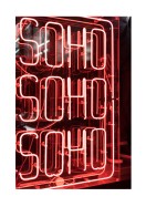 SoHo Neon Light Sign | Stwórz własny plakat