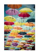 Umbrellas On Street In Madrid | Stwórz własny plakat