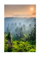 Beautiful Forest At Sunset | Stwórz własny plakat