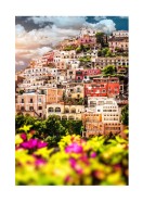 Colorful Houses In Positano | Stwórz własny plakat