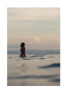 Surfer In The Ocean | Stwórz własny plakat