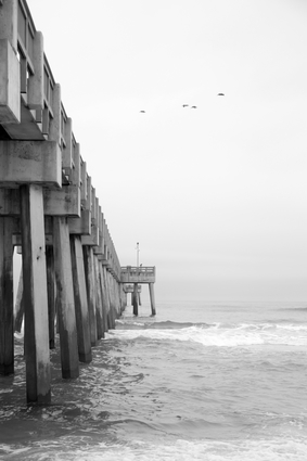 Pier In The Stormy Sea